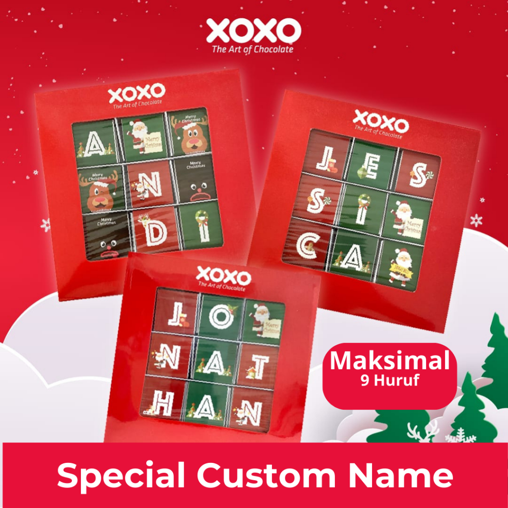 

XOXO Chocolate | Special Christmas Edition | Choco BOX Special Custom Name