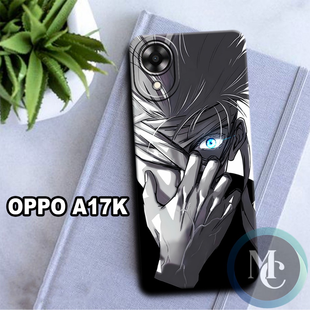 CC7/ Softcase karet lentur untuk oppo a17k/Motif karakter anime jujutsu kaisen/case oppo a17k/kesing