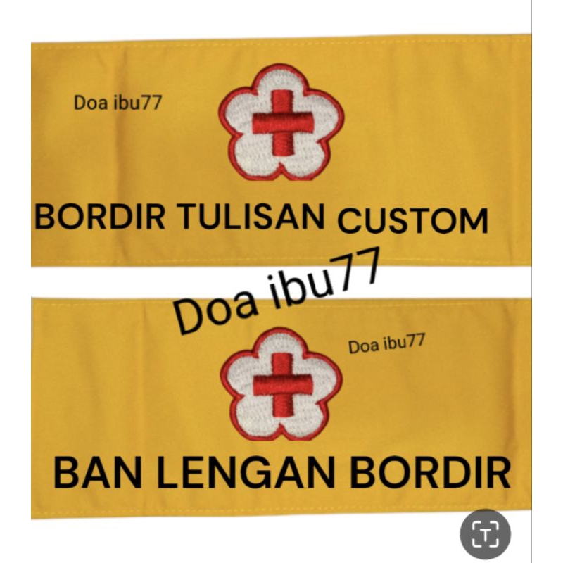 BAN LENGAN BORDIR CUSTOM/BAN LENGAN PMR