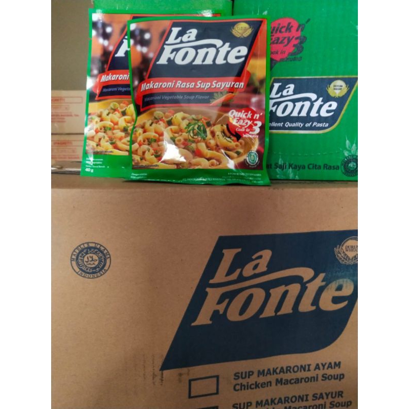 

Sup Makaroni Instant LaFonte - Varian Ayam dan Sayur)