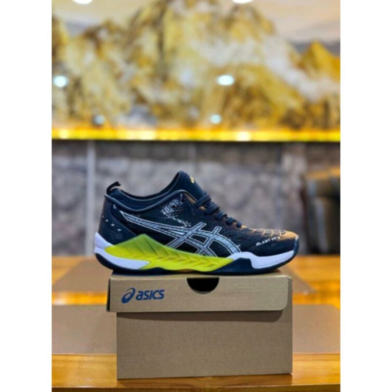 Asics Crazyflight Black | Sepatu Sneakers Pria Olahraga volly Tennis Badminton import Quality