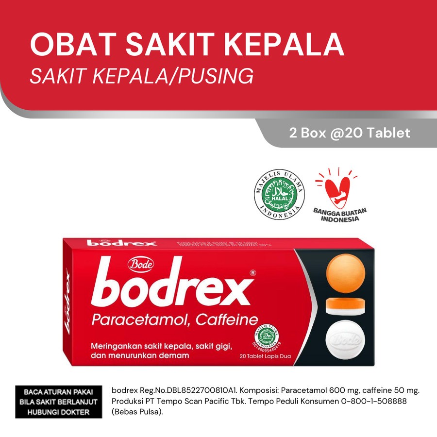 Bodrex 1 KARTON 50 pak