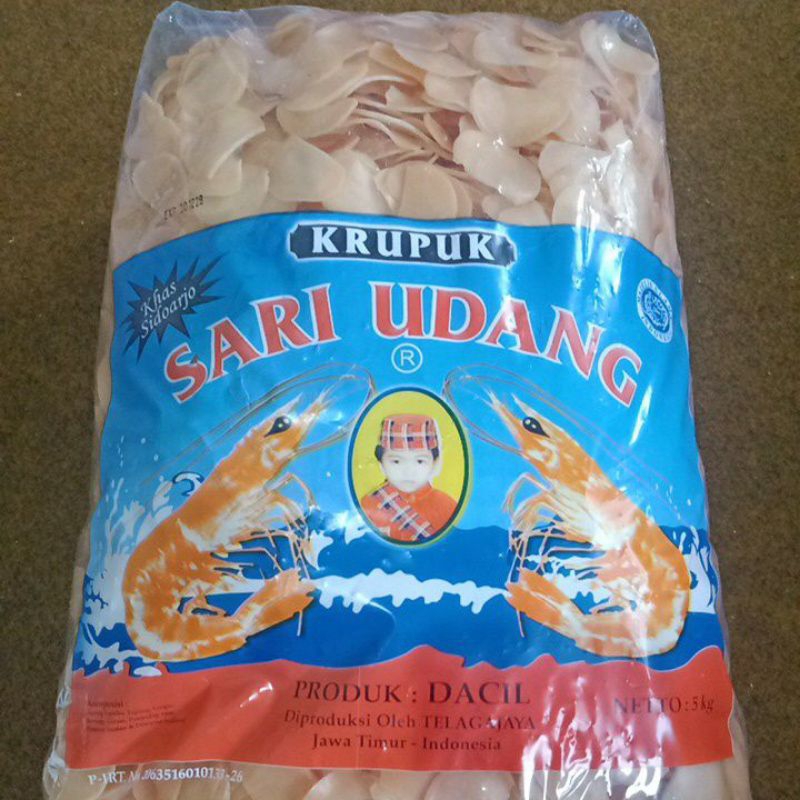 

Krupuk Sari Udang 5kg (Krupuk Mentah)