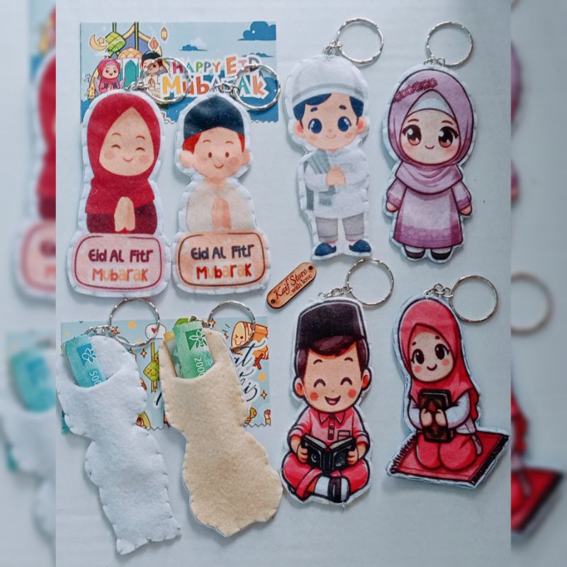 Amplop Lebaran Flanel / Amplop lebaran unik / Amplop lebaran karakter/ Angpao Lebaran