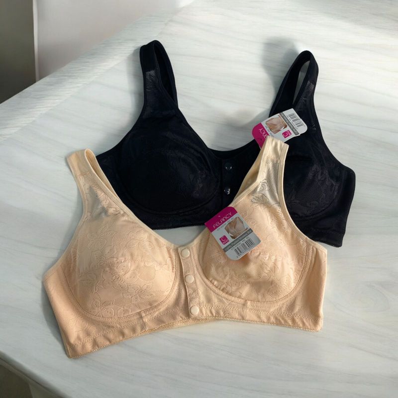 Bra-felancy kancing depan Tanpa Kawat 02010 Size 38C-42C