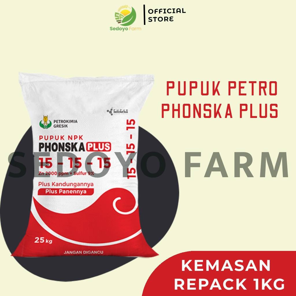 Pupuk Petro Phonska Plus Kemasan Repack 1Kg