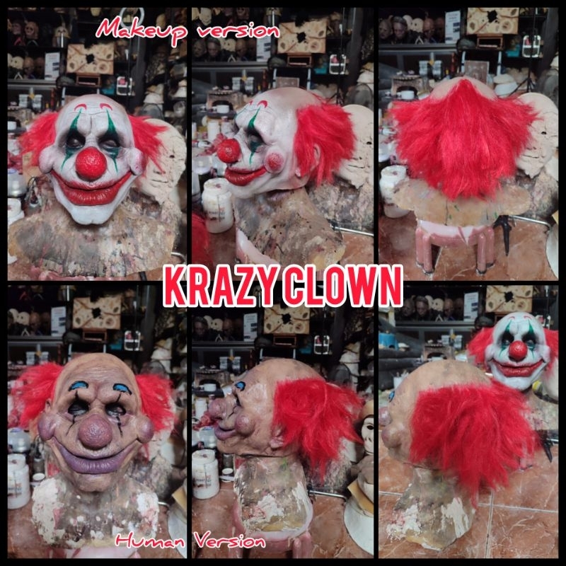 Krazy Clown Latex Mask