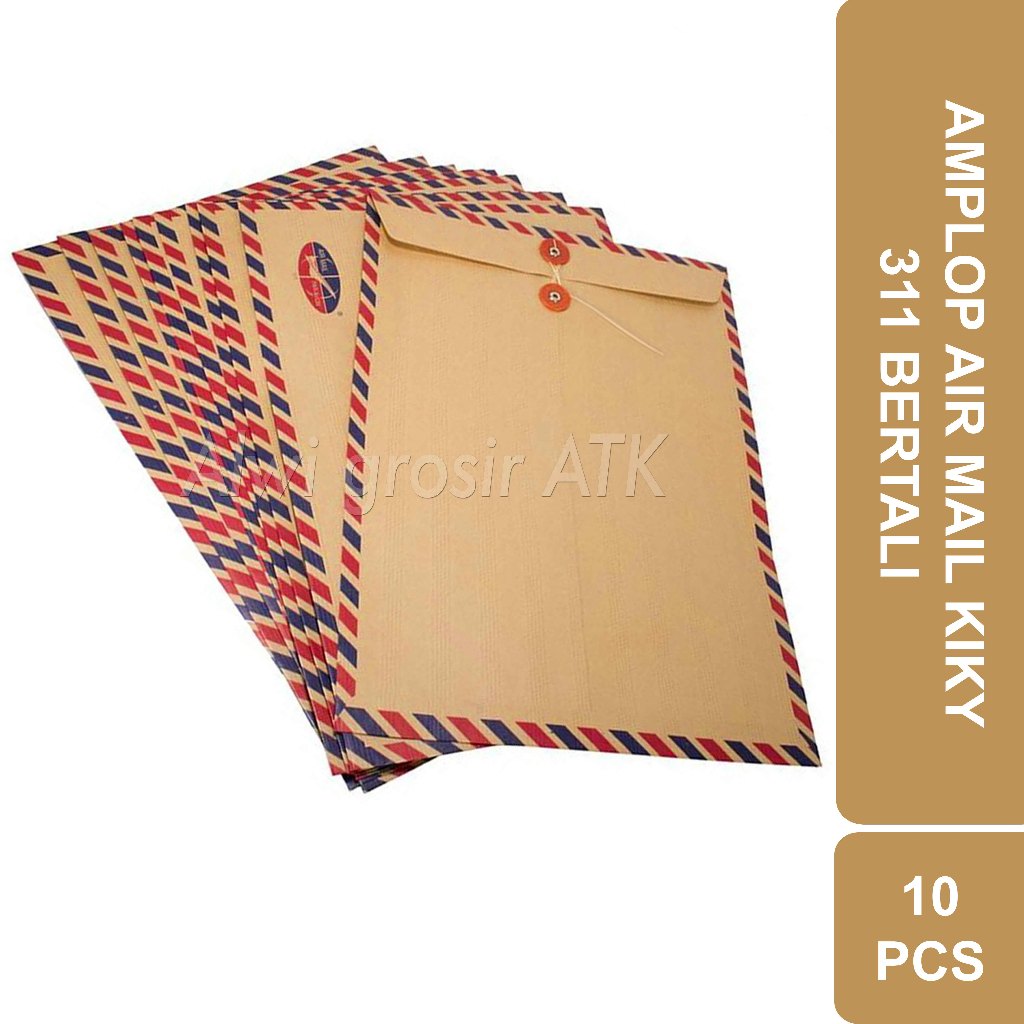 

Amplop Coklat Bertali Airmail KIKY 311 Per Bungkus = 10 Pcs