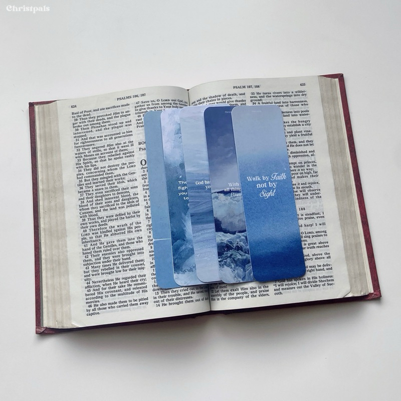 

Christpals | Bookmarks | 5 pcs | pembatas buku | pembatas buku rohani | pembatas buku ayat | pembatas alkitab