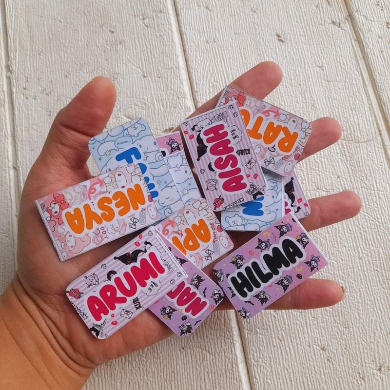 

Magnet Pembatas buku Custom , Pembatas buku pakai Nama