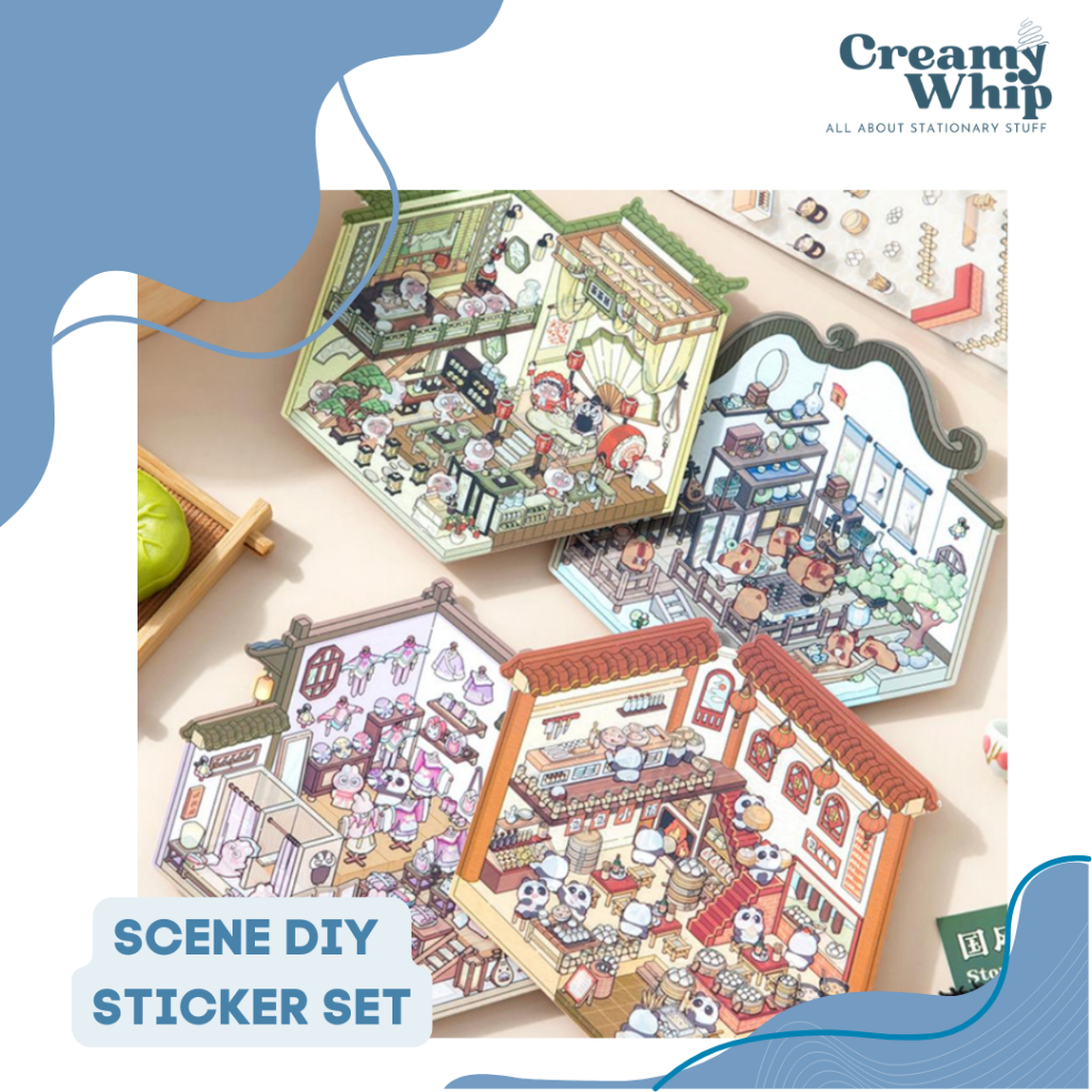 

Cute Chibi Scene DIY Sticker Set - Set Sticker Lucu Do It Yourself Aneka Stiker Set Imut