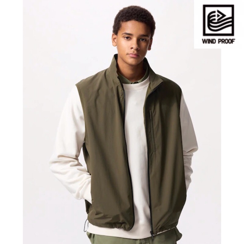 UNIQLO Men Windproof Vest Rompi Tahan Angin Pria