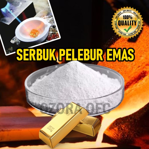 Serbuk pelebur emas gram Bubuk Pelebur Emas Serbuk bahan Pelebur Emas Kuningan Logam