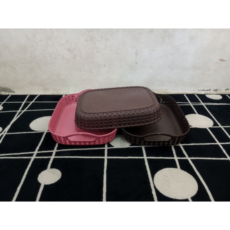 Nampan plastik/nampan pastel/nampan motif/