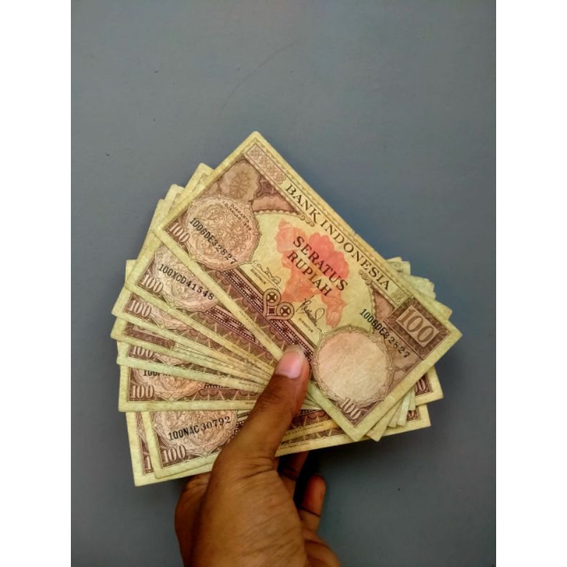 uang kuno 100 rupiah tahun 1959 bekas,mahar nikah unik