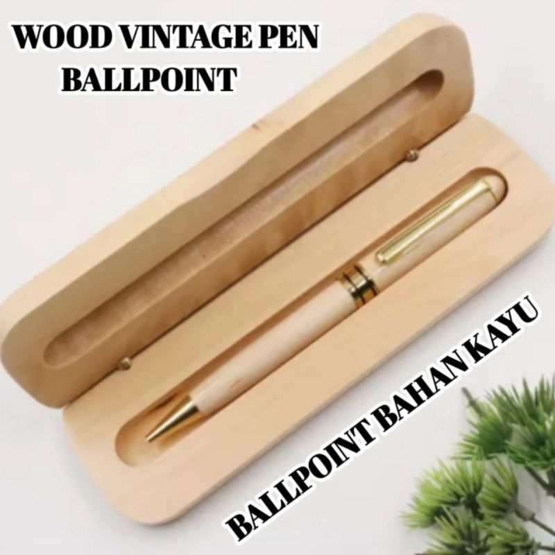 

Ballpoint Mewah Dari Bahan Kayu Twist Action Lengkap Dengan Box Giftset