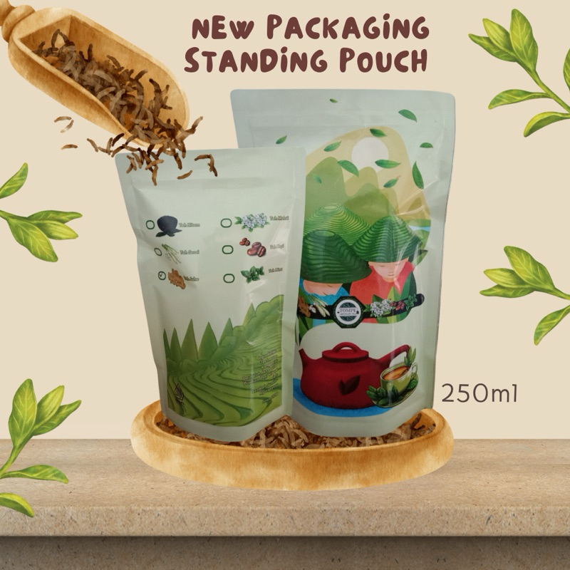 

New Packaging TEH TUBRUK rasa Mint, Kopi, Teh Hitam, Jahe, Serai, Melati