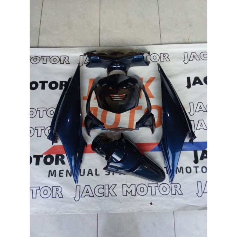 full body bodi halus Honda beat karbu warna hitam lembayung biru fulset