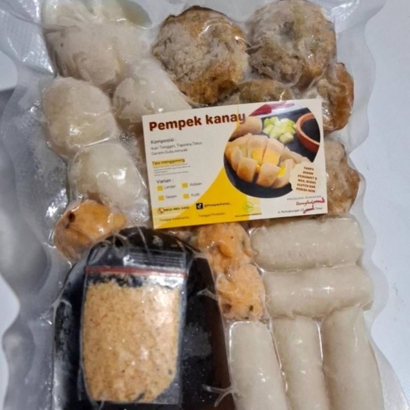 

Pempek Mini Komplit Frozen Isi 20 Pcs (selam, lenjer, adaan, kulit @5 Pcs)