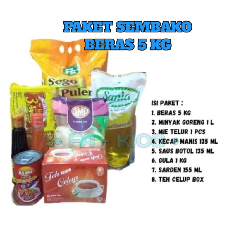 

PAKET SEMBAKO BERAS 5 KG