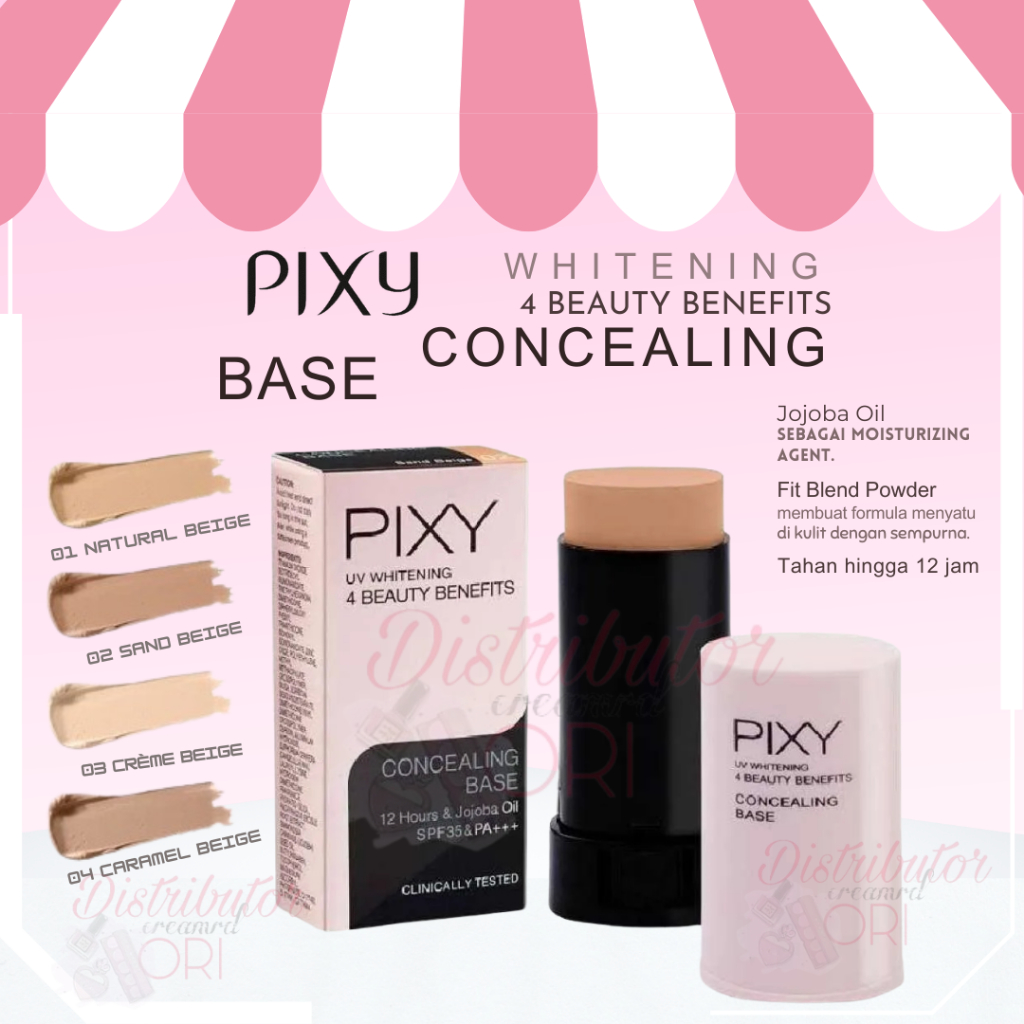 PIXY UV Whitening Concealing Base Concealer SPF35 PA+++ 9gr
