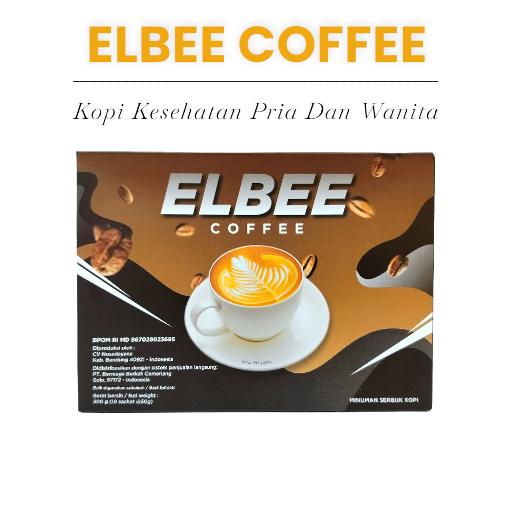 

ELBEE COFFEE 1 BOX ISI 10 SACHET ORIGINAL KOPI KESEHATAN