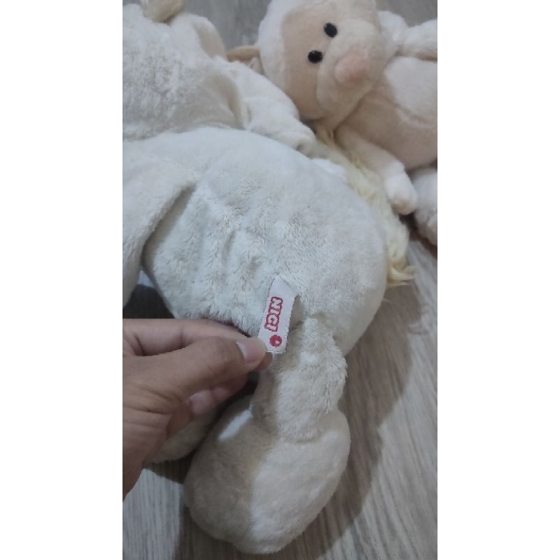 boneka nici besar ibu rakun kucing custom winter edisi tiduran