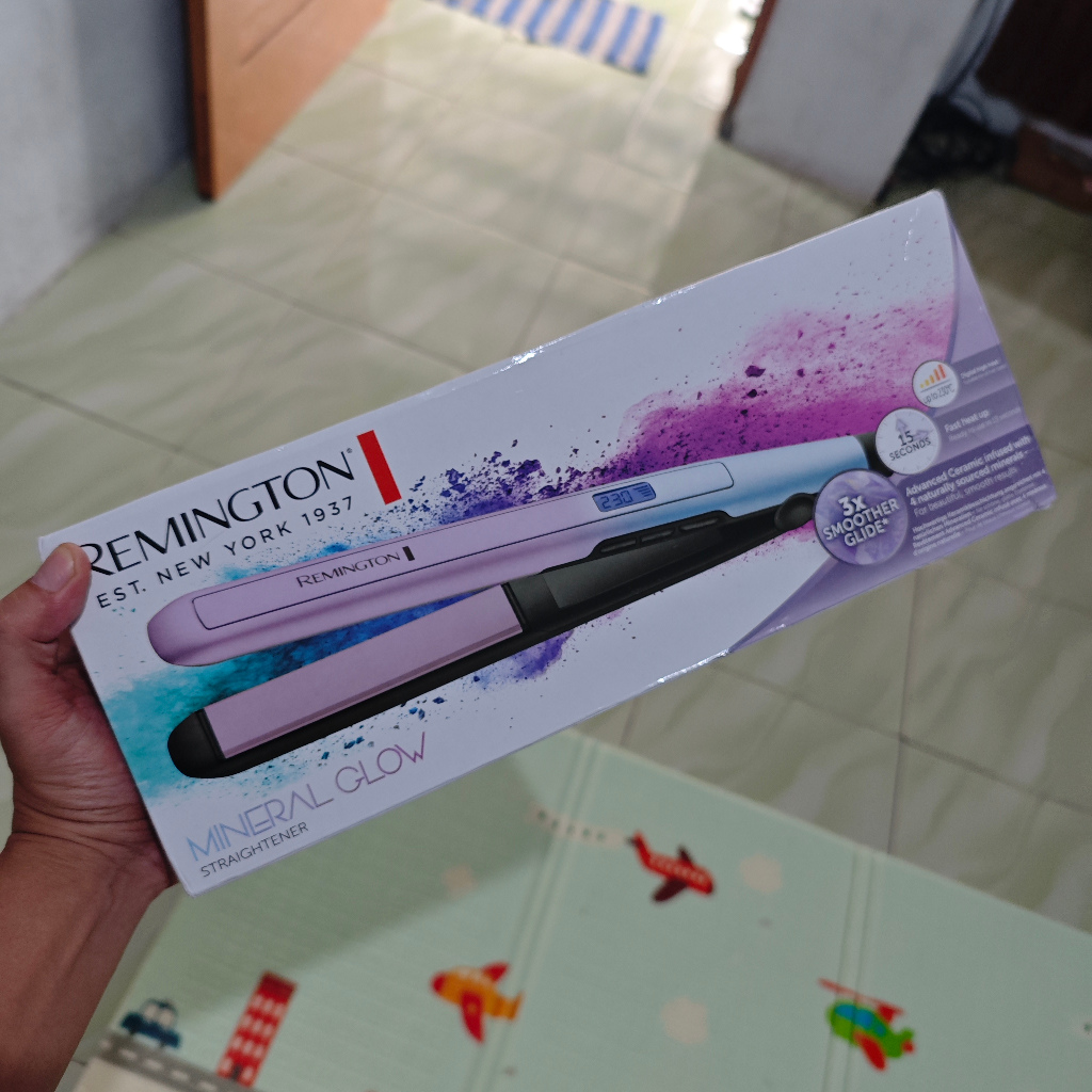Remington Catokan Pelurus Rambut Mineral Glow S5408 Original