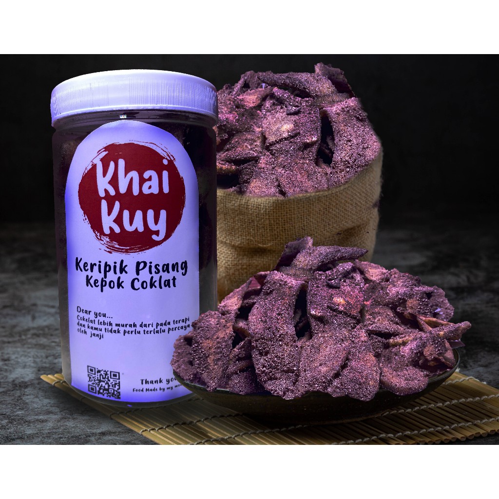

Khaikuy - Keripik Pisang Kepok Coklat 250gr