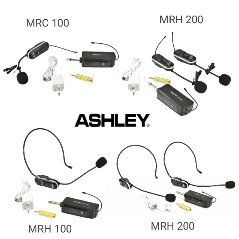Mic Wireless MRH 200 MRH 100 MRC 200 MRC 100 Original Heandset Bando Clip On Jepit