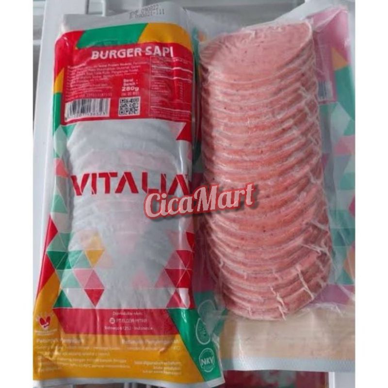 

Vitalia beef burger mini isi 20