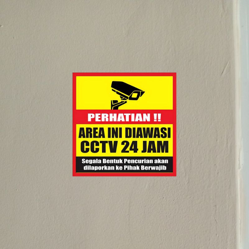 

stiker area ini diawasi cctv 24 jam