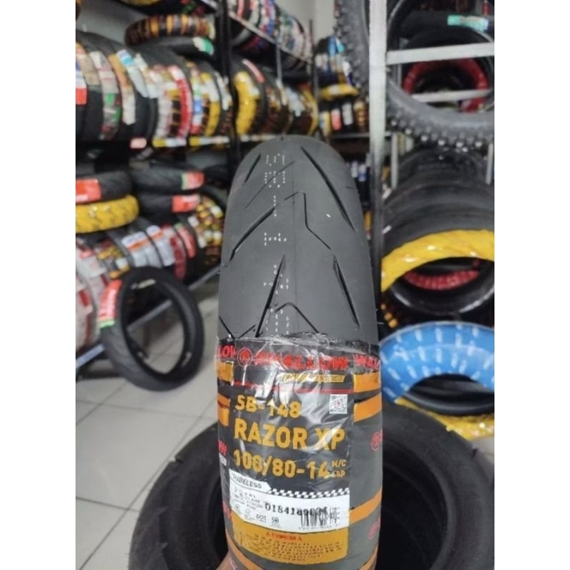 BAN BAN SOFT COMPOND SWALLOW 100/80-14/BAN LUAR SWALLOW RAZOR XP 100/80-14/BAN DEPAN SWALLOW PCX150/