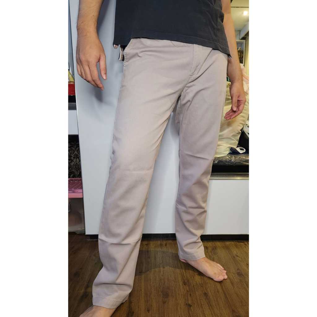 WOOD Cream Modern Fit Chinos