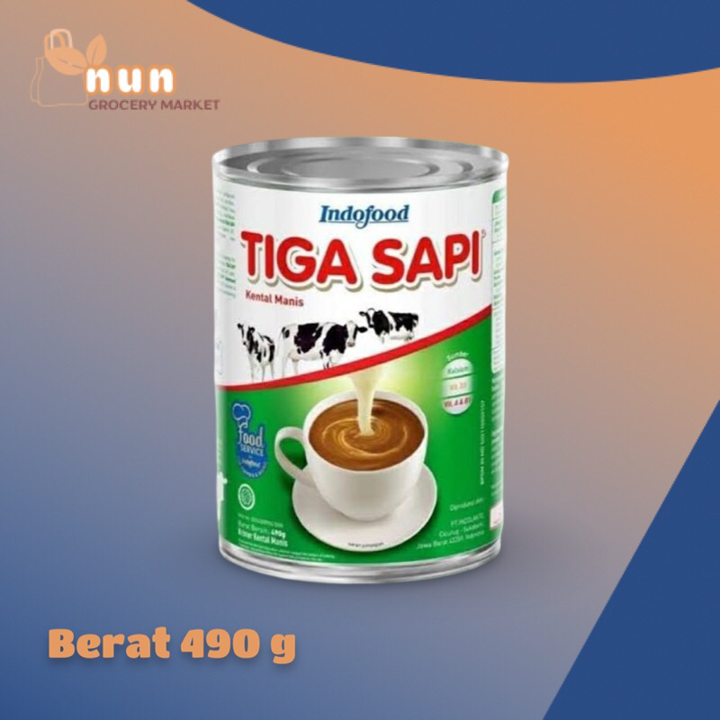 

INDOFOOD KENTAL MANIS TIGA SAPI 490g SUSU OLAHAN