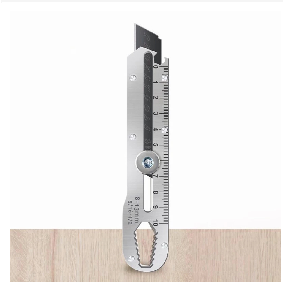 

PR1799 Cutter Besi Stainless Steel 9in1 Pisau Cutter 15mm Pemotong Serbaguna Anti Karat 9 in 1