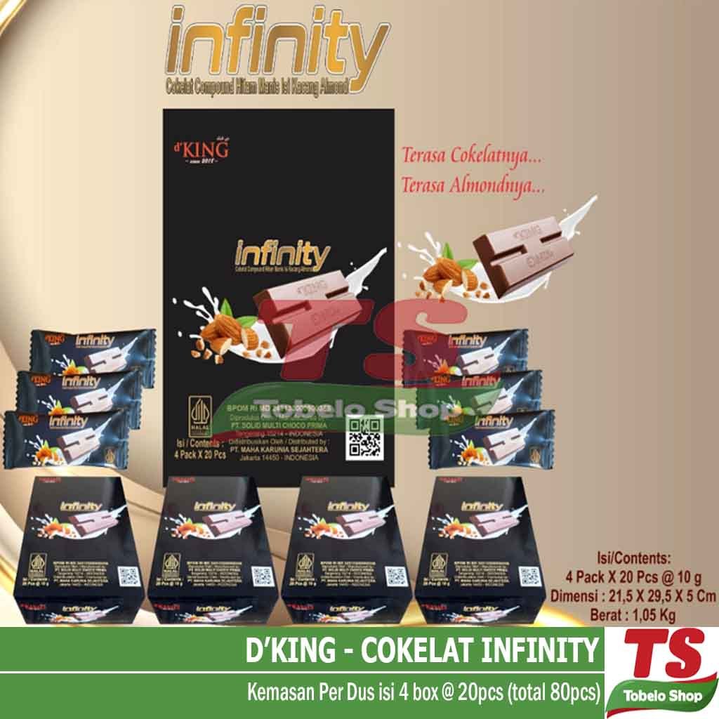 

D'KING COKELAT INFINITY (DUS) isi 80pcs / DKING COKLAT ALMOND / D'KING COKELAT INFINITY