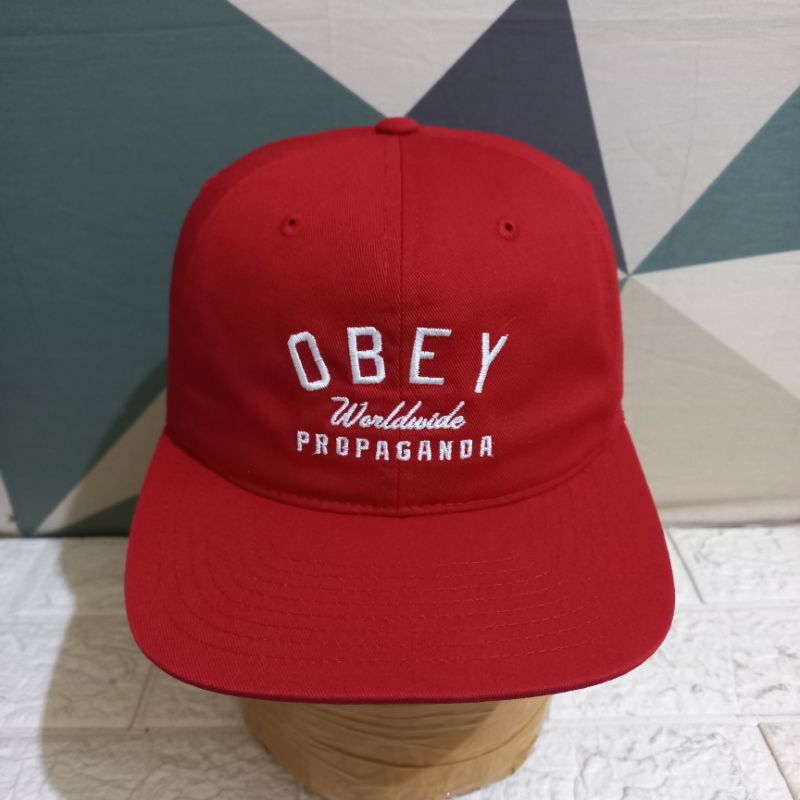 Snapback OBEY Original Second Topi Merah