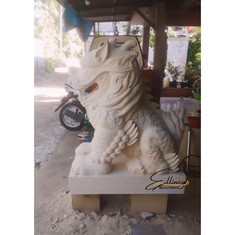 PATUNG BATU SINGA KILIN