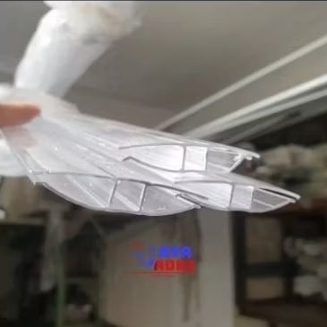 Lis H Sambungan Policarbonat Solartuff Solarflat Twinlite