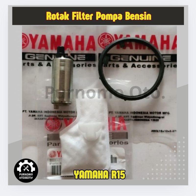 Set Paket Rotak Seal Pompa Bensin Dinamo Fuelpump Injeksi Motor Yamaha R15 V1 V2 V3