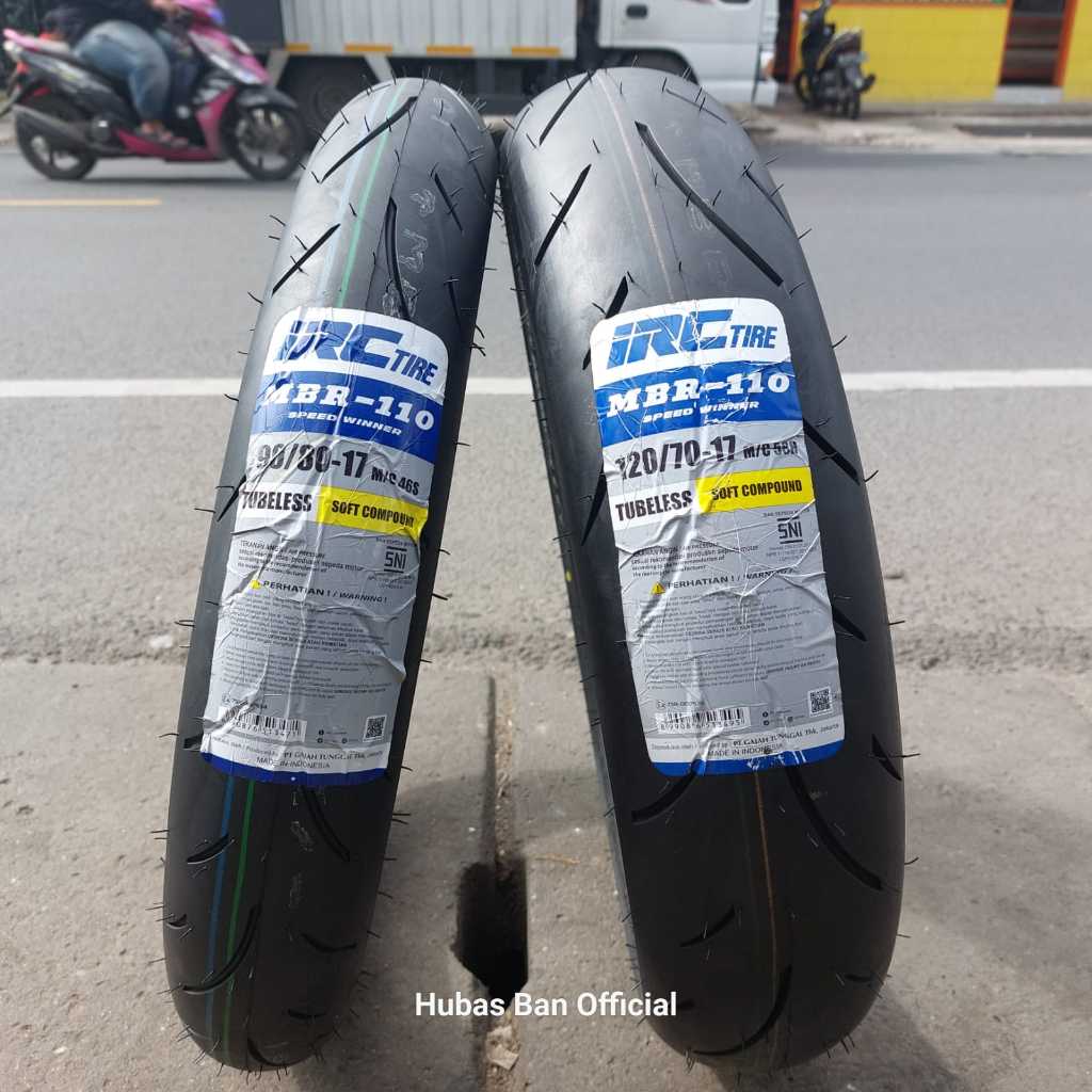 IRC MBR Soft Compound Ring 17 ban Motor Vixion R15 CBR Ninja Tubeless Depan Belakang 90 80 110 120