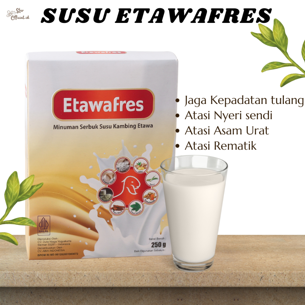 

Etawafres Susu Kambing Etawa Solusi Asam Urat dan Nyeri Sendi Official 1 Box
