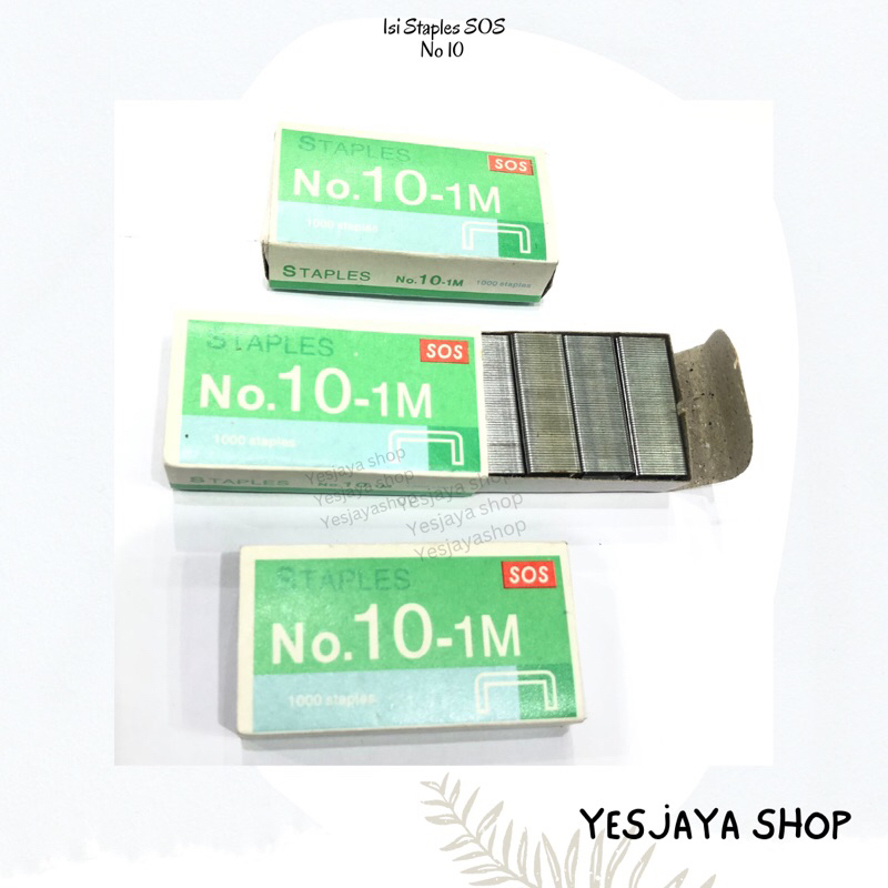 

{1 PAK} Isi Staples MURAH Merk SOS NO 10 / Isi staples grosir