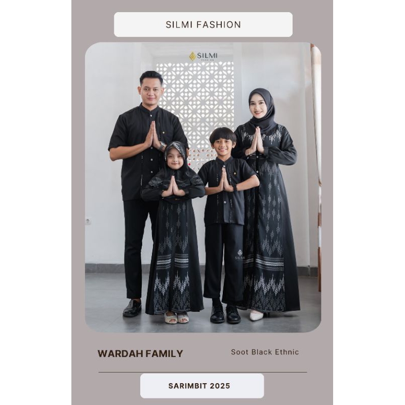 [WARDAH FAMILY] BAJU SARIMBIT TERBARU BY SILMI || BAJU GAMIS KOKO COUPLE KELUARGA TERBARU || SARIMBI