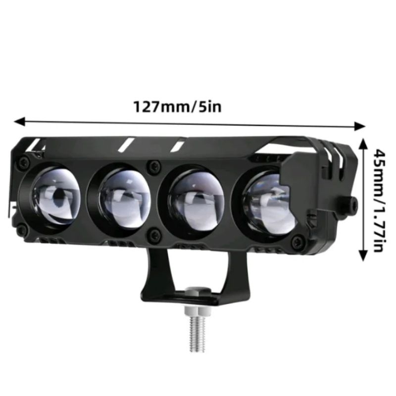 Lampu Tembak sorot Led sql 4 Mata 8d 12-80 Volt MOTOR MOBIL TRUK