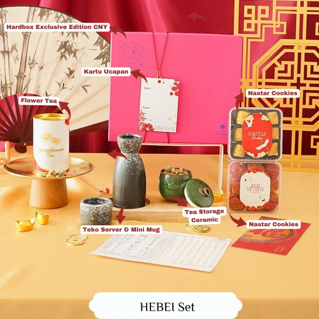 

HEBEI - Hampers Imlek Chinese New Year Sincia Kue Kering Flower Tea Cookies