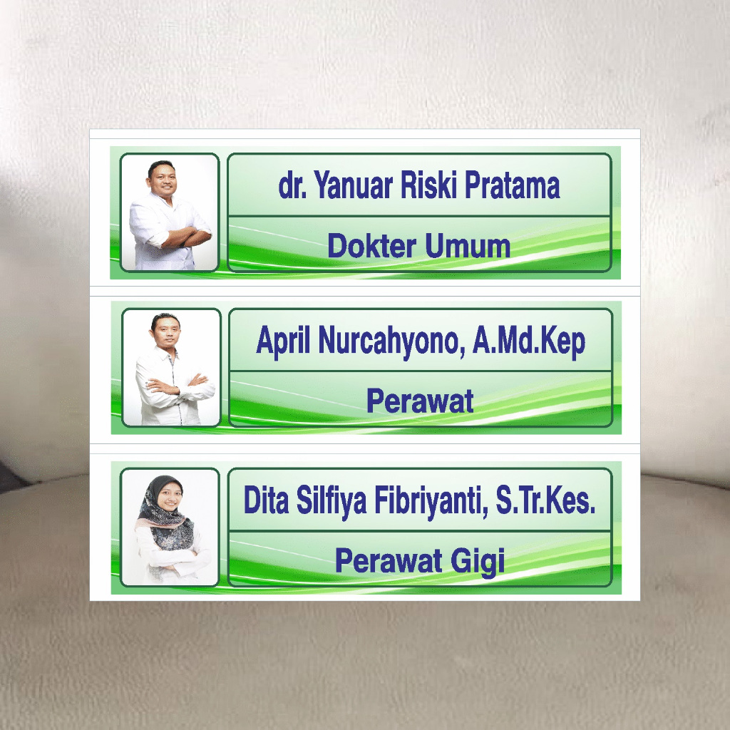 

(Produk Pre Order) Akrilik Slot Papan Petugas, Ackrilic Slot Nama