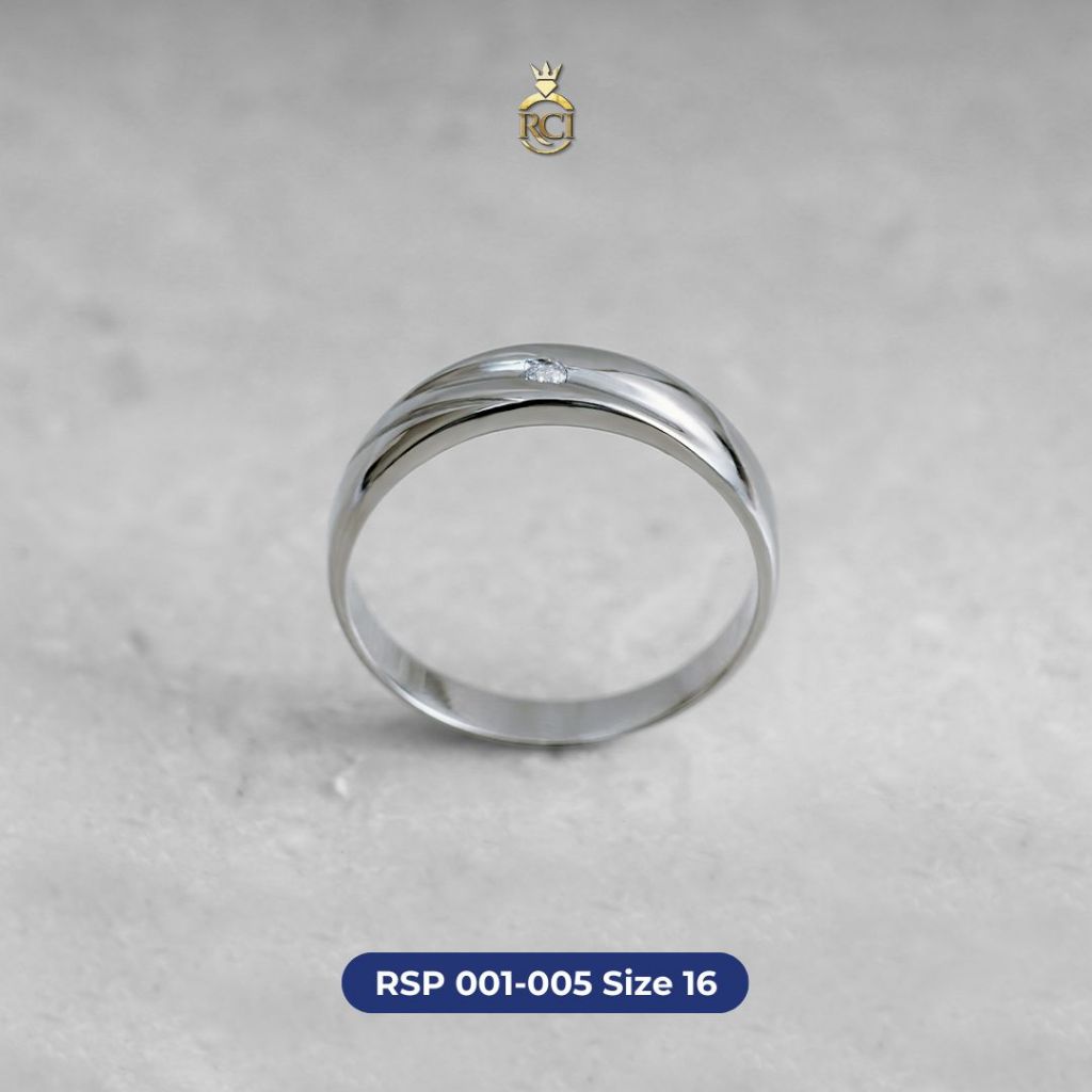 Men Ring Silver 925 - Cincin Perak Pria Bersertifikat - Raja Cincin Indonesia