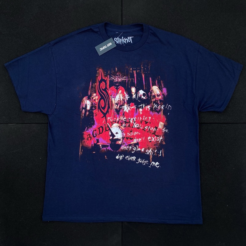 Tshirt Band Pria Wanita Slipknot - 99 Tour Original Official